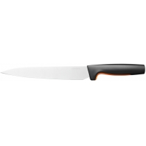 Кухонний ніж для м'яса Fiskars Functional Form, 21см, нержавіюча сталь, пластик, чорний