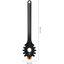 Ложка для спагеті Fiskars Functional Form, 36.5см, пластик, силікон, чорний