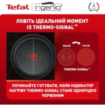 Набір посуду Tefal Ingenio Unlimited, змінна ручка, 3предмети, алюміній, бакеліт, чорний