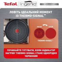 Набір посуду Tefal Ingenio Emotion, змінна ручка, 10предметів, нержавіюча сталь, бакеліт, пластие, с