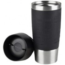 Термочашка Tefal Travel Mug, 360мл, нержавіюча сталь, пластик, чорний