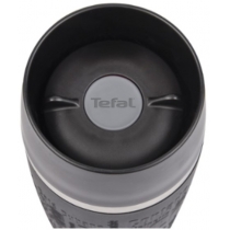 Термочашка Tefal Travel Mug, 360мл, нержавіюча сталь, пластик, чорний