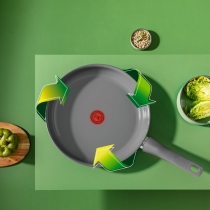 Сковорода Tefal Renewal, 28см, алюминий, бакелит, серый
