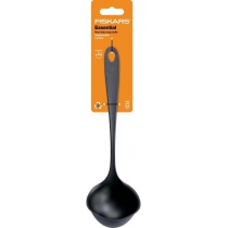 Ополоник Fiskars Essential, 28см, пластик, чорний