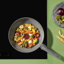 Сковорода ВОК Tefal Renewal, 28см, алюминий, бпкелит, серый
