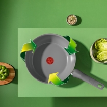 Сковорода ВОК Tefal Renewal, 28см, алюминий, бпкелит, серый