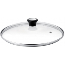 Крышка Tefal 26см, стекло, нержавеющая сталь, бакелит, прозрачный