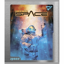 Зошит 96 аркушів, лінія, "Space" мат. ВДЛ+УФ-виб.+мікроембосінг