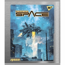 Зошит 96 аркушів, лінія, "Space" мат. ВДЛ+УФ-виб.+мікроембосінг