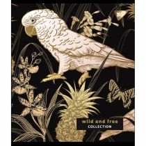 Тетрадь 96 листов, клетка, "Wild and free" мат. ВДЛ+ УФ-выб+Pantone Gold