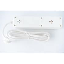 Подовжувач мережевий з USB 3 розетки 3 м, 3х1,5мм2 LOGAN SFWU3-3