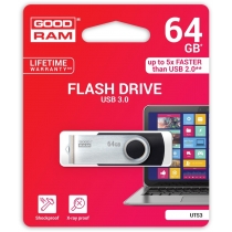 Флеш-пам'ять 64Gb Goodram USB 3.0, чорний