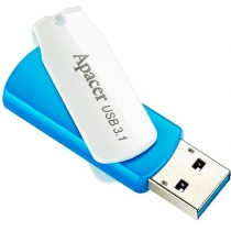 Флеш-драйв APACER 64GB USB 3.1 AH357 Blue/White (AP64GAH357U-1)