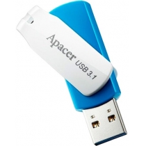 Флеш-драйв APACER 64GB USB 3.1 AH357 Blue/White (AP64GAH357U-1)