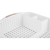 Сушка для посуду Violet House 0757 Ротанг WHITE 48х37.5х9 см