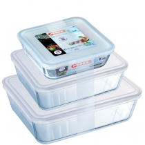 Форма з кришкою Pyrex Cook&Freez, 15х15 см