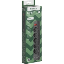 Мережевий фільтр Defender DFS 755 5 м, 5 розеток, 2xUSB, 2.1A (99755)