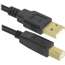 Кабель Defender USB04-06PRO USB2.0 AM-BM 1.8м, 2фер, Blister (87430)