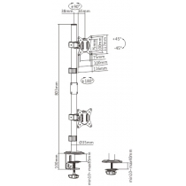 Кронштейн Brateck LDT66-C02V
