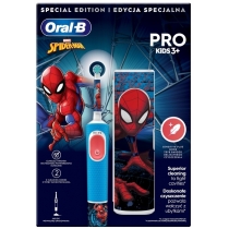 ORAL_B Електрична зубна щітка Pro Kids (3+років) D103.413.2KX Spiderman типу 3708+дорожній чохол