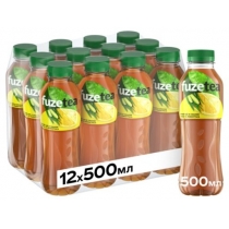 Чай холодний Fuze tea чорний зі смаком лимона та лемонграса, 0,5 л
