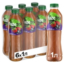 Чай холодний Fuze tea чорний зі смаком лісових ягід, 1 л