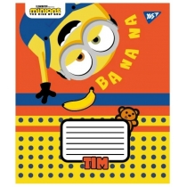 Зошит 12 аркушів, клітинка,"Minions2", YES