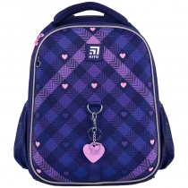 Рюкзак Kite Education каркасный 555 Check and Hearts