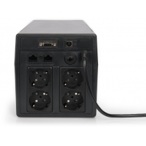 Источник бесперебойного питания DIGITUS Line-Interactive, 2000VA/1200W, LCD, 4xSchuko, RJ45, RS232,