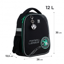 Рюкзак школьный каркасный Kite Education Football K24-555S-9