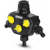 Распределитель для полива Karcher, 3/4", 1", разделитель трехканальный