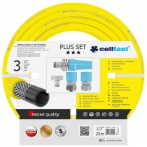 Набор для полива Cellfast PLUS в комплекте шланг 1/2' 25м 3 слоя -10…+50°C ороситель комплект для по