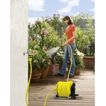 Катушка для шланга Karcher, HR 25 со шлангом 1/2" PrimoFlex 15 м, 4 коннектора "Plus", адаптер на кр
