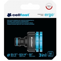 Конектор для крана Cellfast ERGO 1/2, 3/4, 1'' с внутренней резьбой (блистер)