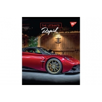 Тетрадь 24 листов, линия, выб.гибрид.лак "Rapid drive"