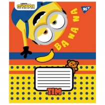Тетрадь 12 листов, похила лінія, "Minions2"