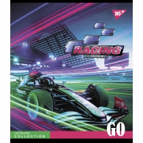 Тетрадь 24 листов, клетка, "Racing championship"