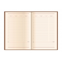 Ежедневник недатированный, ALKOR, темно-синий, кремовый блок, A5