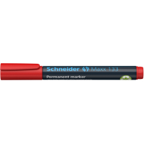 Маркер перманентний (спиртовий) SCHNEIDER MAXX 133 1-4 мм, червоний