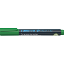 Маркер перманентный (спиртовой) SCHNEIDER MAXX 133 1-4 мм, зеленый