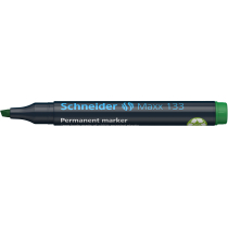 Маркер перманентный (спиртовой) SCHNEIDER MAXX 133 1-4 мм, зеленый