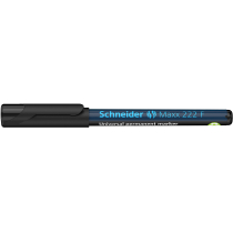 Маркер перманентний (спиртовий) універсальний SCHNEIDER MAXX 222 F 0,7 мм, чорний
