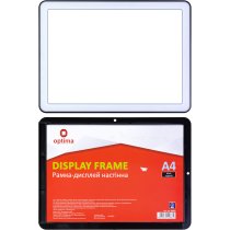 Рамка-дисплей настенная OPTIMA формат A4, черная