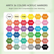 Акриловые маркеры Arrtx (AACM-0936A) 36 цветов