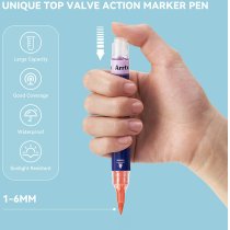 Акриловые маркеры Arrtx Simptap AACM-0724B, 24 цвета