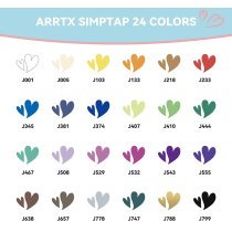 Акрилові маркери Arrtx Simptap AACM-0724B, 24 кольори