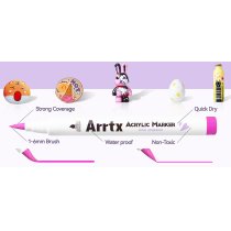 Акриловые маркеры Arrtx AACM-0560B, 60 цветов