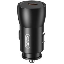 Автомобильное зарядное устройство XO CC57 25W Metal Car Charger Type-C PD Black