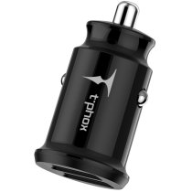 Автомобильное зарядное устройство T-PHOX Charger Set 2.4A Dual+MicroUSB cable 1.2m (Black)
