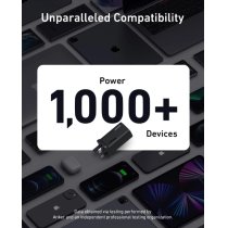 Мережевий зарядний пристрій Anker PowerPort 737 GaNPrime - 120W 2xPD & 1xPIQ PPS/DPDS Black - UK plu